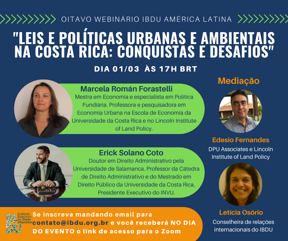 IBDU divulga data e tema do próximo webinário América Latina