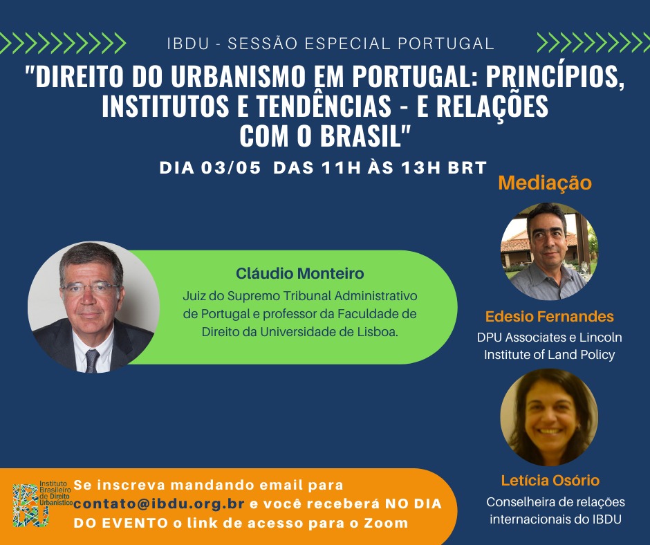 IBDU realiza sessão especial de webinário sobre Portugal