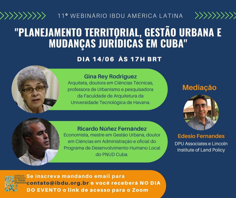 Cuba será o cenário de discussão para o próximo webinário do IBDU