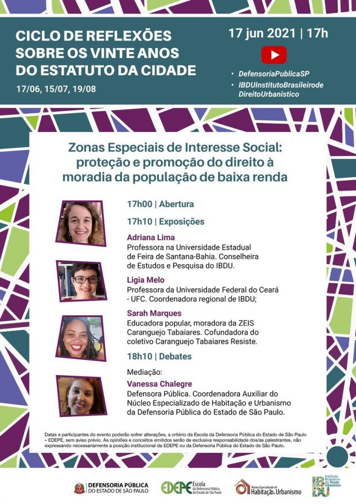 Zonas Especiais de Interesse Social: proteção e promoção do direito à moradia da população de baixa renda