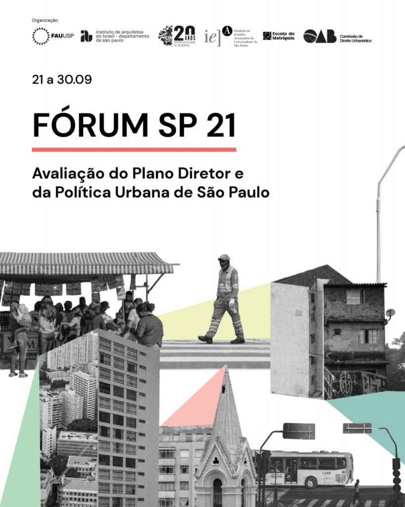 Está aberta a Chamada de Trabalhos para o Fórum SP 21