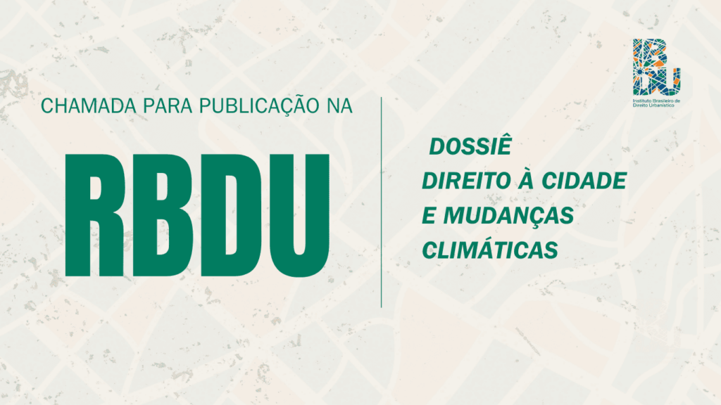 Chamada para publicação RBDU