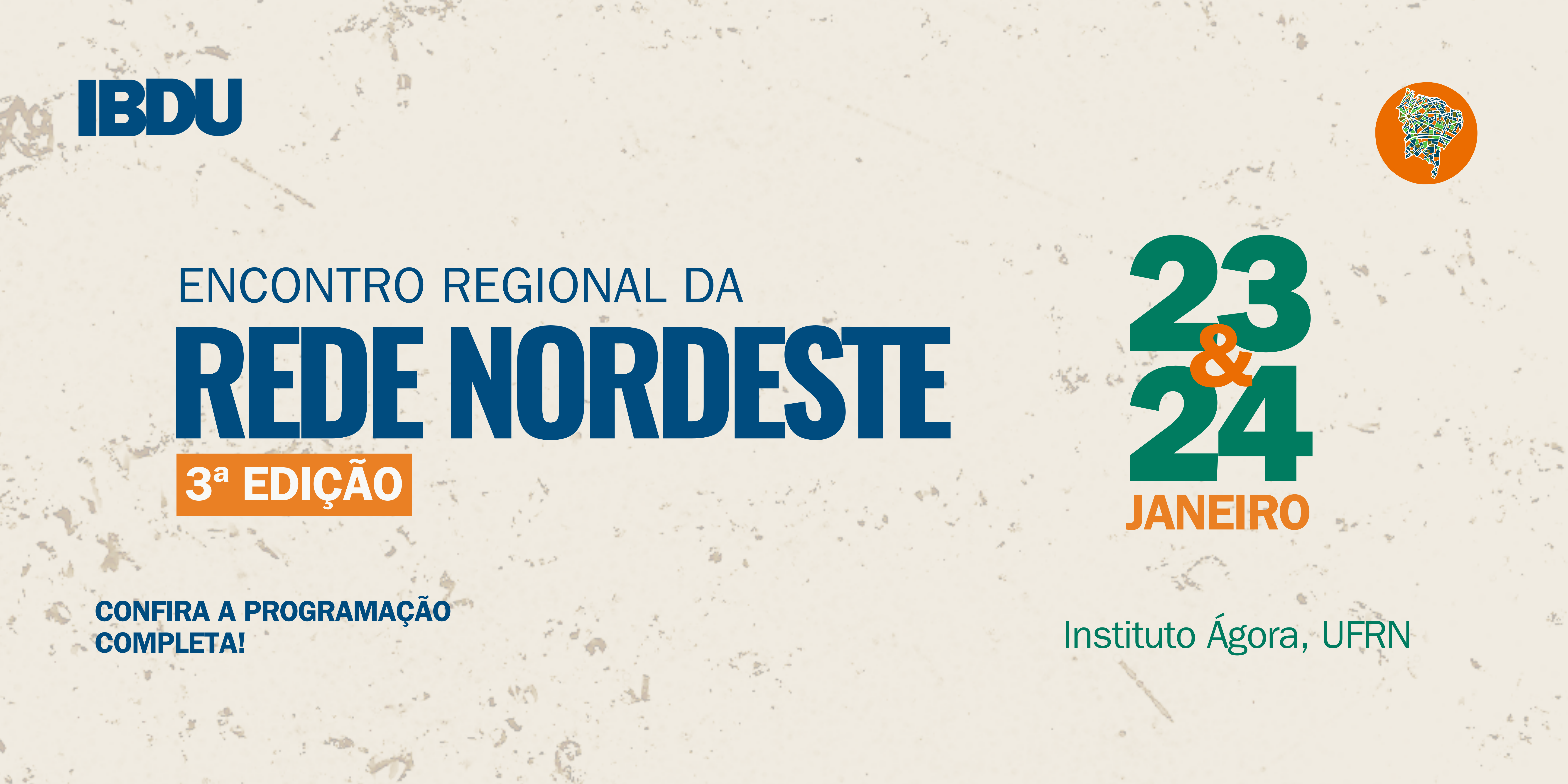 3º ENCONTRO REGIONAL DA REDE NORDESTE (Banner médio (formato EUA, horizontal))